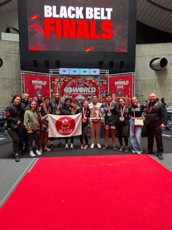 Team BJJO at the SJJIF World Championship black belt finals, Tokyo