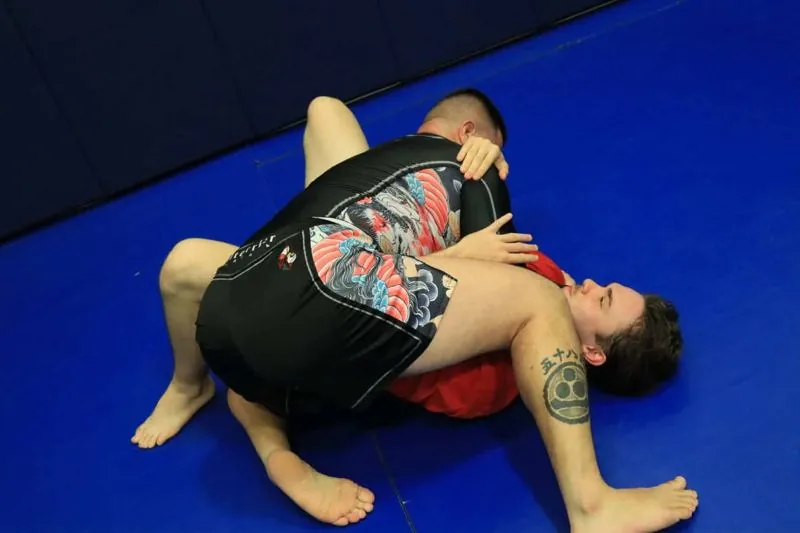 No-Gi sparring at the dojo