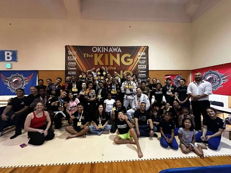 The whole team after the King of the Island Okinawa Championship